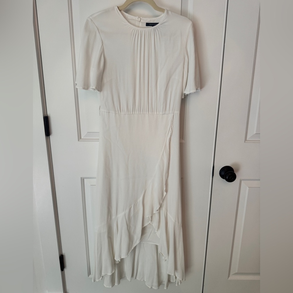 French Connection Cream High Low Dress